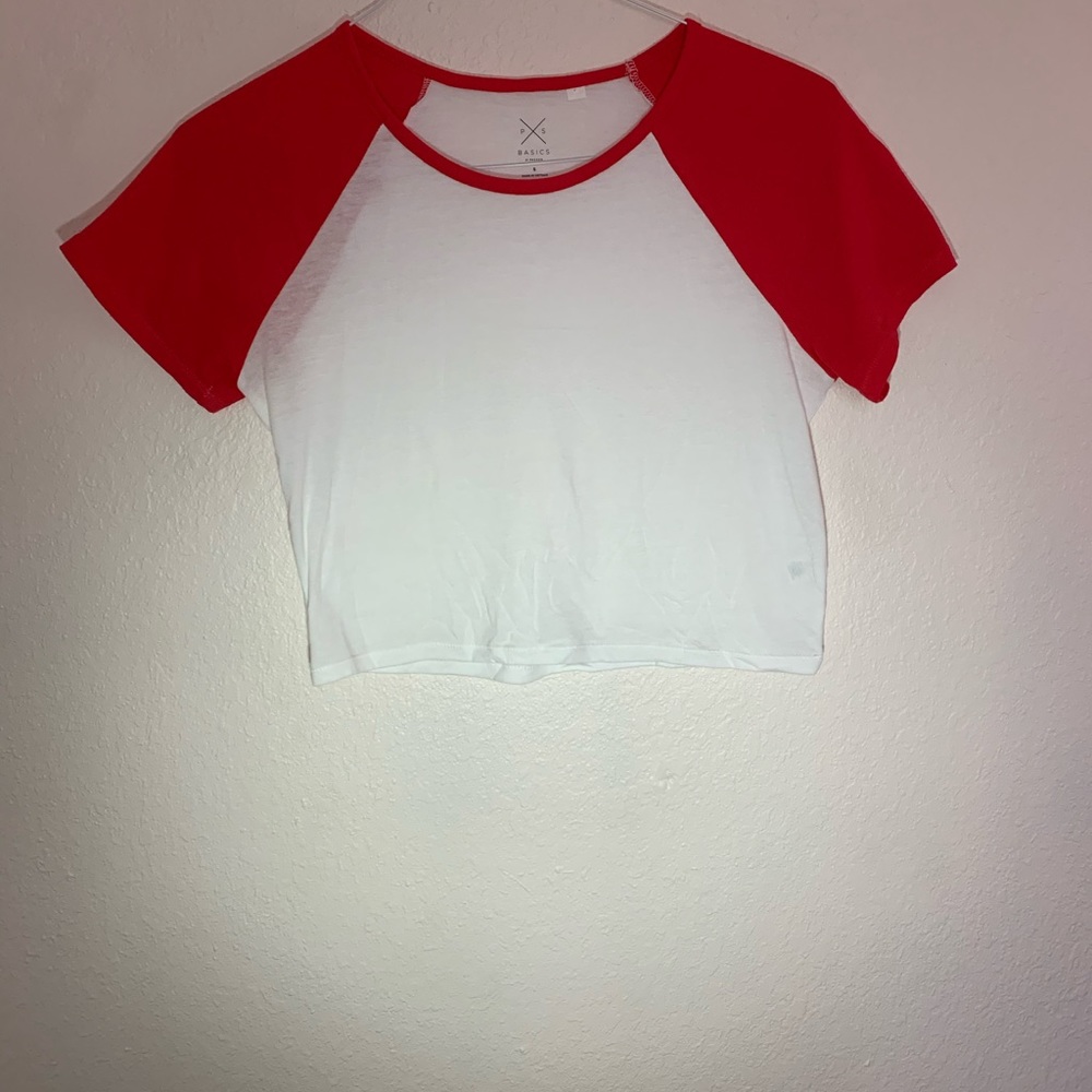 Red Baseball Tee from PacSun - Picture 2 of 3